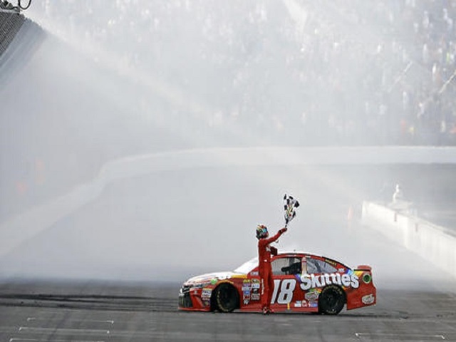 Busch turns weekend into clean sweep with Brickyard 400 win