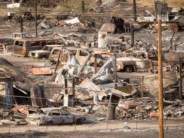 California wildfire burns 96 homes