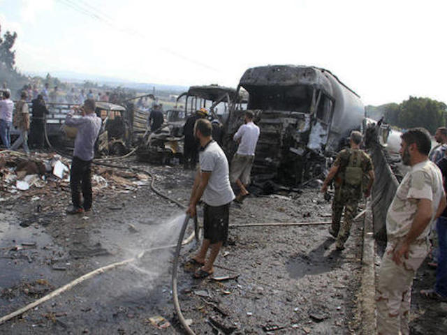 Series of ISIS attacks in Syria kills 48