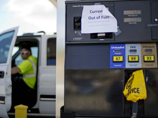 With some gas stations dry, main gas line expected to restart Wednesday