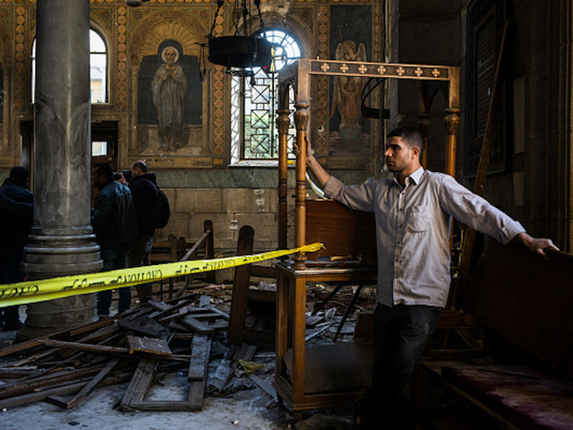 Bombing near Cairo cathedral kills at least 25
