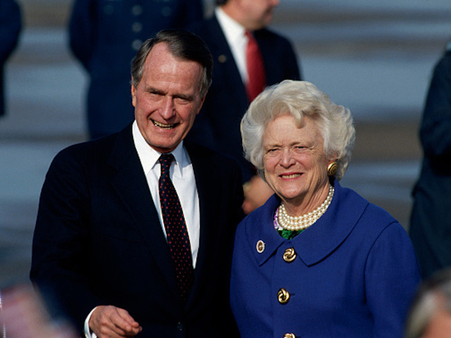 Bushes' spokesman: George H.W., Barbara 'both on the upswing'