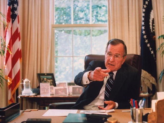 George H.W. Bush: Trump is a 'blowhard'