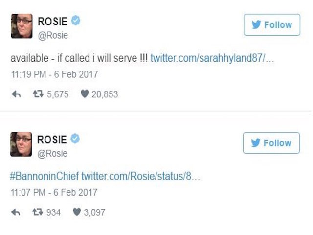 Rosie O'Donnell offers to play Steve Bannon on 'SNL'