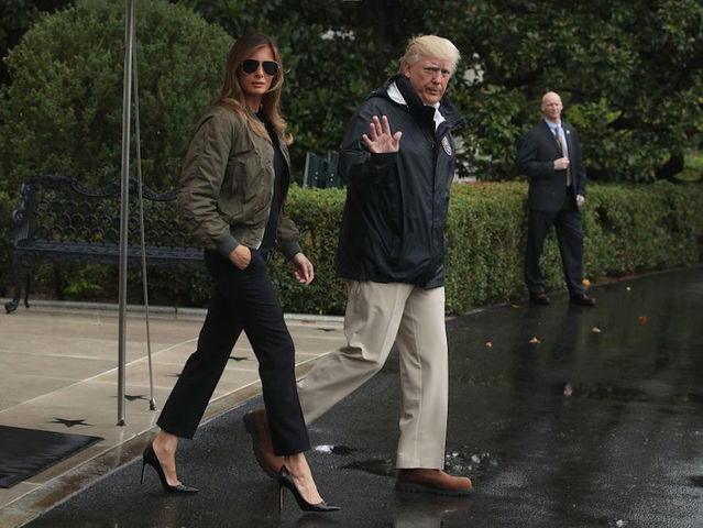 President Trump, first lady arrive in Texas to survey flood damage