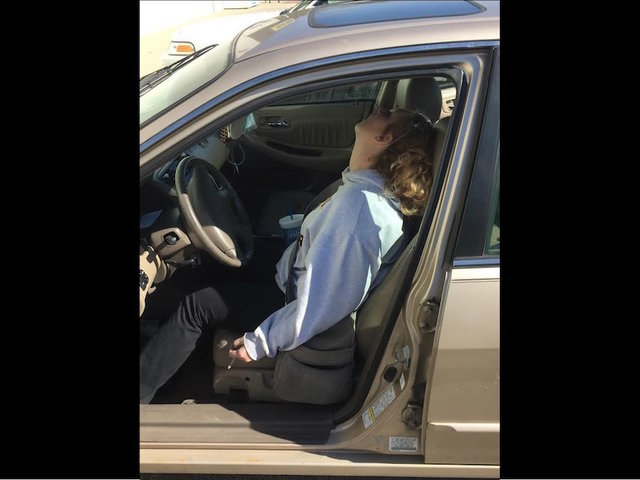 Indiana mom says this photo of her overdosing with baby in car saved her life