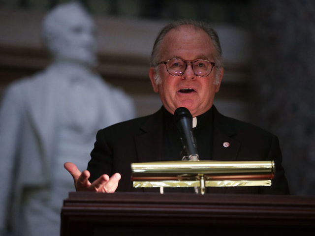 House Chaplain Pat Conroy rescinds his resignation