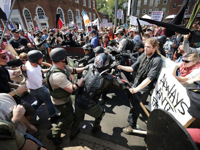 Feds arrest 4 members of white supremacist group for 'acts of violence' at Charlottesville rally