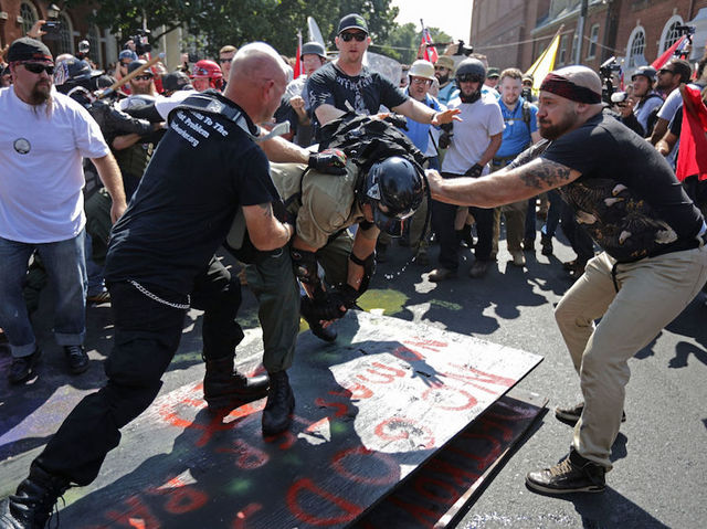 4 men charged in violent Charlottesville rally described as 'serial rioters'